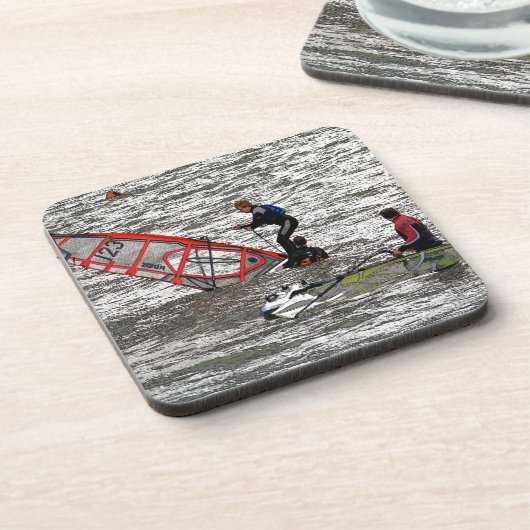 WINDSURFERS BIER ONDERZETTER (Linkerzijde)