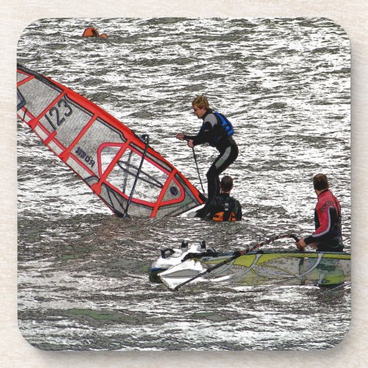 WINDSURFERS BIER ONDERZETTER (Voorkant)