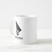 windsurfers doen het staand koffiemok (Voorkant links)