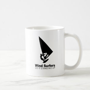 windsurfers doen het staand koffiemok