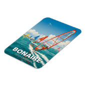 Windsurfers in Bonaire Dutch Caribbean Magneet (Linkerzijde)