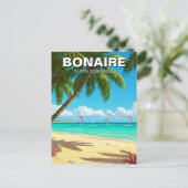 Windsurfers in Bonaire Nederlands Caribisch gebied Briefkaart (Staand voorkant)