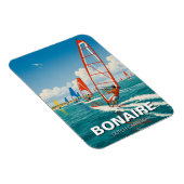Windsurfers in Bonaire Nederlands Caribisch gebied Magneet (Rechterzijde)