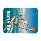 Windsurfers in Bonaire Nederlands Caribisch gebied Magneet (Horizontaal)