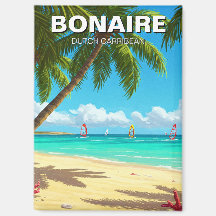 Windsurfers in Bonaire Nederlands Caribisch gebied