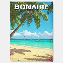 Windsurfers in Bonaire Nederlands Caribisch gebied Magneet