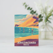 Windsurfers in Jericoacoara Brazilië Reizen Briefkaart (Staand voorkant)