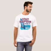 Windsurfers maken het nat! t-shirt (Voorkant volledig)