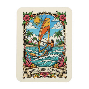 Windsurfers op Bonaire Nederlands Caribisch gebied Magneet