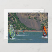 Windsurfers op de Hood Briefkaart (Voorkant / Achterkant)
