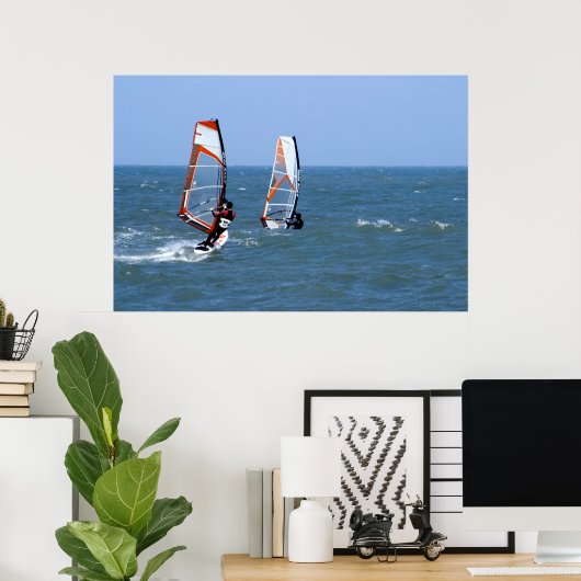 Windsurfers Poster (Thuiskantoor)