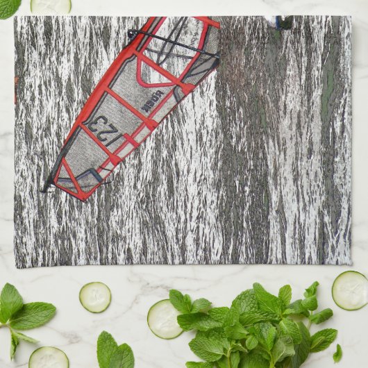 WINDSURFERS THEEDOEK (Gevouwen)