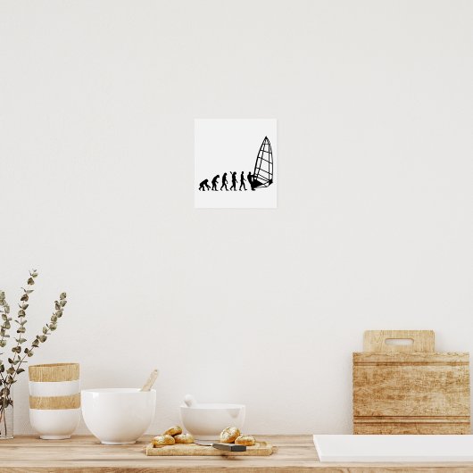 Windsurfevolutie Poster (Keuken)