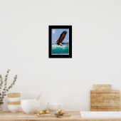 WINDSURFING Bald Eagle Art Poster (Keuken)
