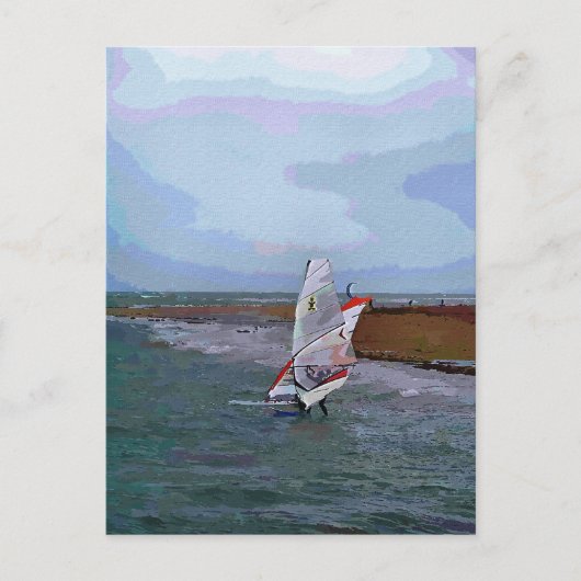 WINDSURFING BRIEFKAART (Voorkant)