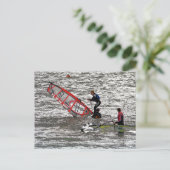 WINDSURFING BRIEFKAART (Staand voorkant)