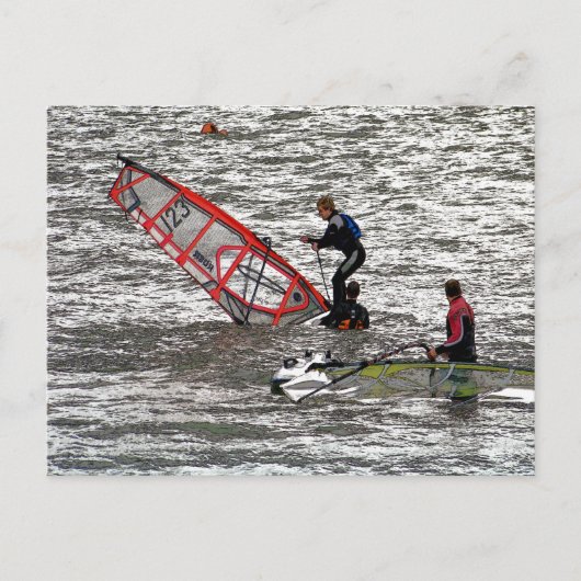 WINDSURFING BRIEFKAART (Voorkant)