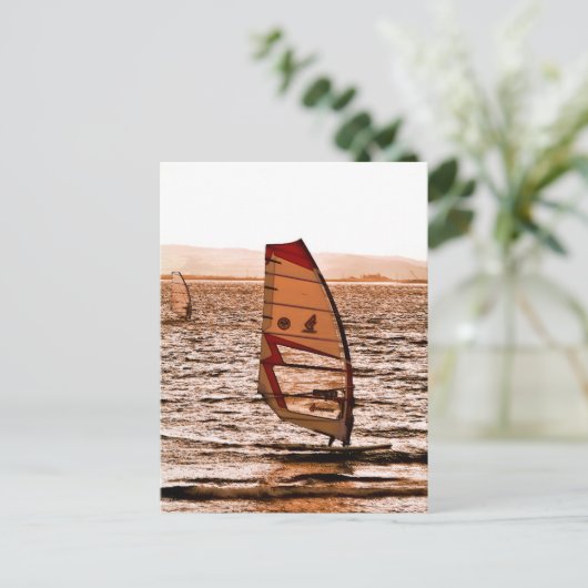 WINDSURFING BRIEFKAART (Staand voorkant)