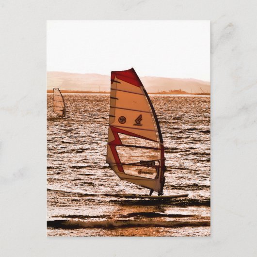 WINDSURFING BRIEFKAART (Voorkant)