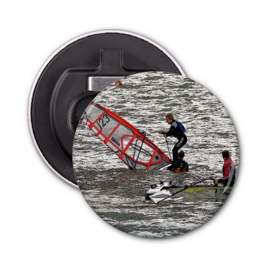 WINDSURFING BUTTON FLESOPENER (Voorkant)