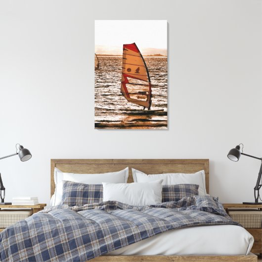 WINDSURFING CANVAS AFDRUK (Insitu (Slaapkamer))