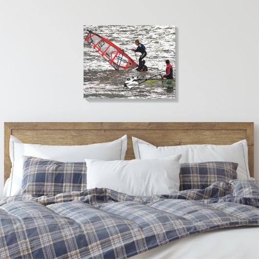 WINDSURFING CANVAS AFDRUK (Insitu (Slaapkamer))