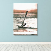 WINDSURFING CANVAS AFDRUK (Insitu (Houten vloer))