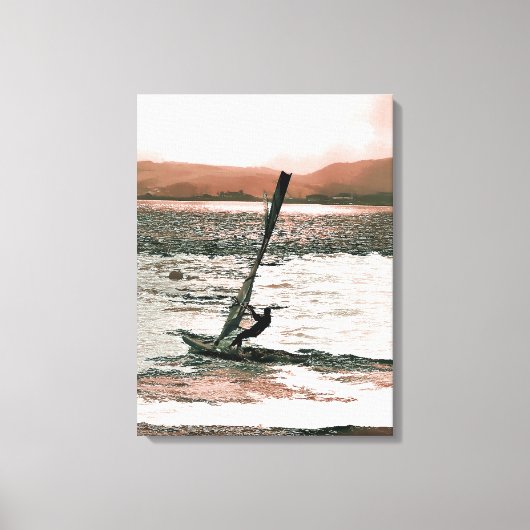 WINDSURFING CANVAS AFDRUK (Voorkant)