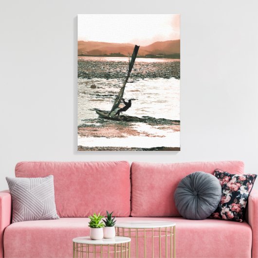 WINDSURFING CANVAS AFDRUK (Insitu (Woonkamer))