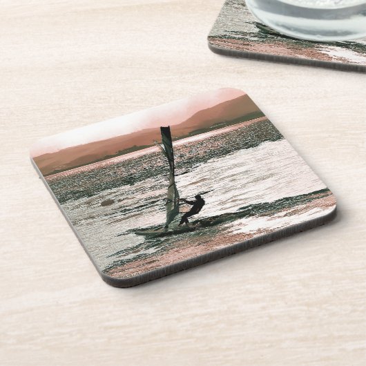 WINDSURFING DRANKJES ONDERZETTER (Linkerzijde)