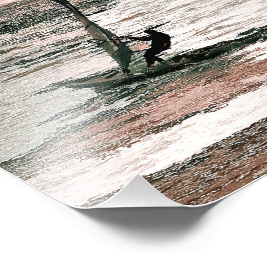WINDSURFING FOTO AFDRUK (Hoek)