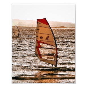 WINDSURFING FOTO AFDRUK