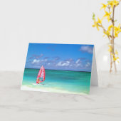 Windsurfing Hawaï Kaart (Gele Bloem)