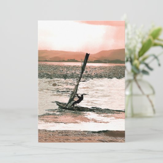 WINDSURFING-INVITATIE (Staand voorkant)