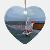 WINDSURFING KERAMISCH ORNAMENT (Voorkant)