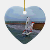 WINDSURFING KERAMISCH ORNAMENT (Achterkant)