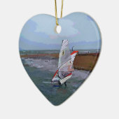WINDSURFING KERAMISCH ORNAMENT (Links)