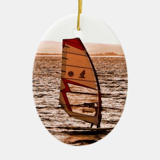 WINDSURFING KERAMISCH ORNAMENT (Voorkant)