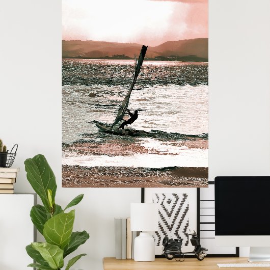 WINDSURFING POSTER (Thuiskantoor)
