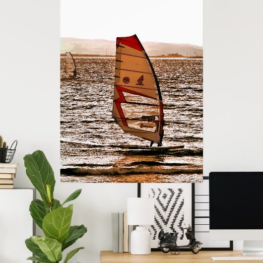 WINDSURFING POSTER (Thuiskantoor)