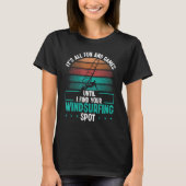 Windsurfing Spot Windsurf Board Funny Windsurfer S T-shirt (Voorkant)