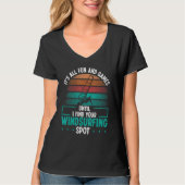 Windsurfing Spot Windsurf Board Funny Windsurfer S T-shirt (Voorkant)