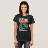 Windsurfing Vintage Board Gliding Summer Windsurfe T-shirt (Voorkant volledig)