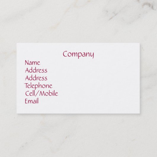 WINDSURFING VISITEKAARTJE (Achterkant)