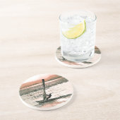 WINDSURFING ZANDSTEEN ONDERZETTER (Zijkant)