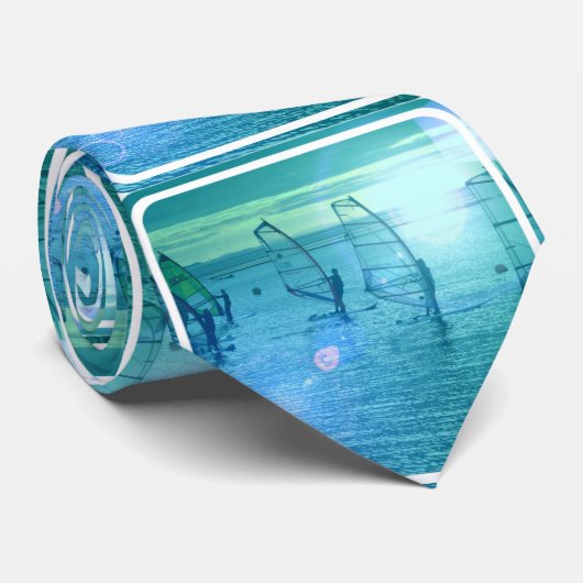 Windsurfontwerp Stropdas (Opgerold)