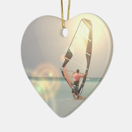 Windsurfsport Keramisch Ornament (Links)