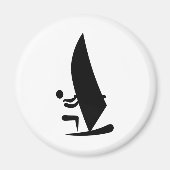 Windsurfsymbool Magneet (Voorkant)