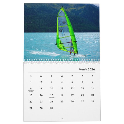 Windsurfwandkalender Kalender (Mar 2026)