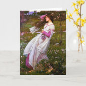 Windsweingt door John William Waterhouse Kaart (Gele Bloem)